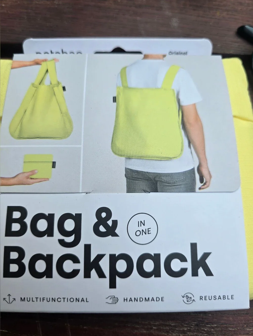 NEW!!! Notabag Convertible Bag & Backpack,Vanilla, Retail Price $28.00 US